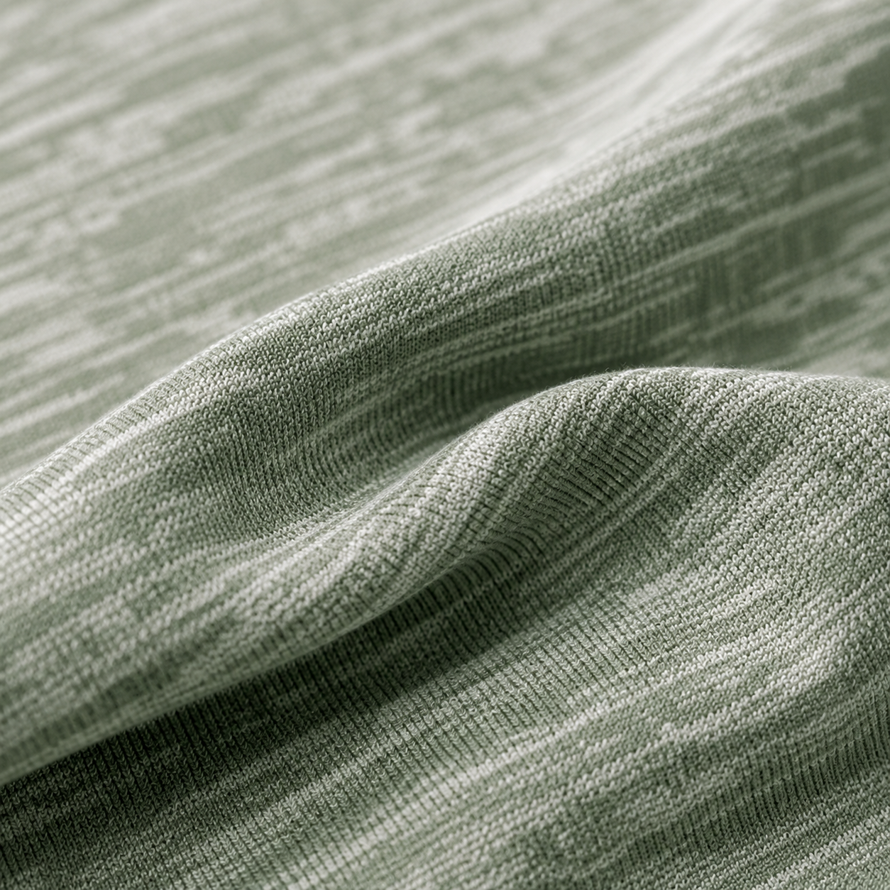 Close-up weave of Moonchill cool-touch fabric in Sage Green